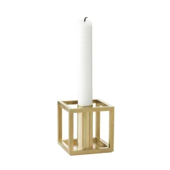 Kubus 1 Candle Holder, Brass