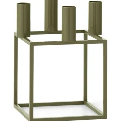 Kubus 4 Candle Holder, Olive