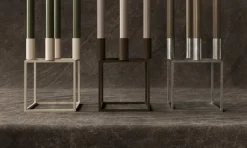 Kubus 4 Candle Holder, Olive