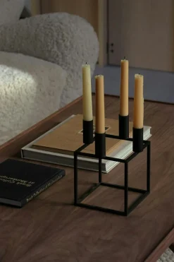 Kubus 4 Candle Holder, Olive