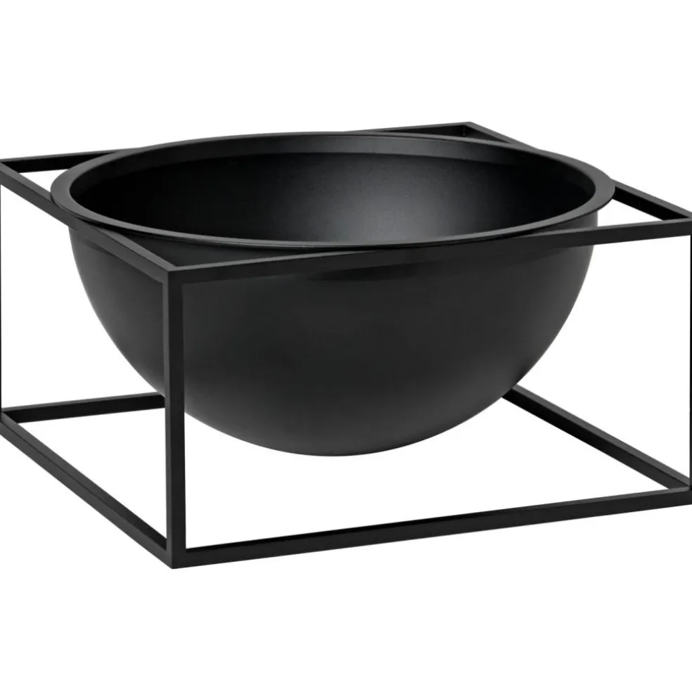 Kubus Bowl Centerpiece Large, Black