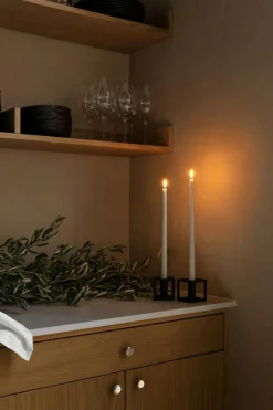 Kubus Micro Candle Holder 2-pack, Black