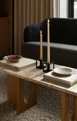 Kubus Micro Candle Holder 2-pack, Black