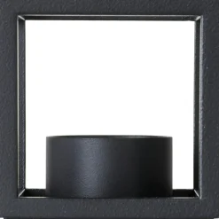 Kubus T Candle Holder, Black