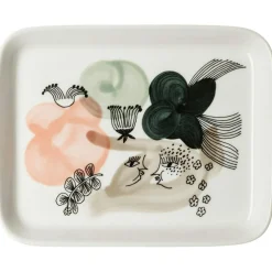 Kukkamaa Plate 15x19 cm, Green