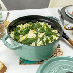 La Cocotte Cast Iron Pot 5,25 L, Eucalyptus