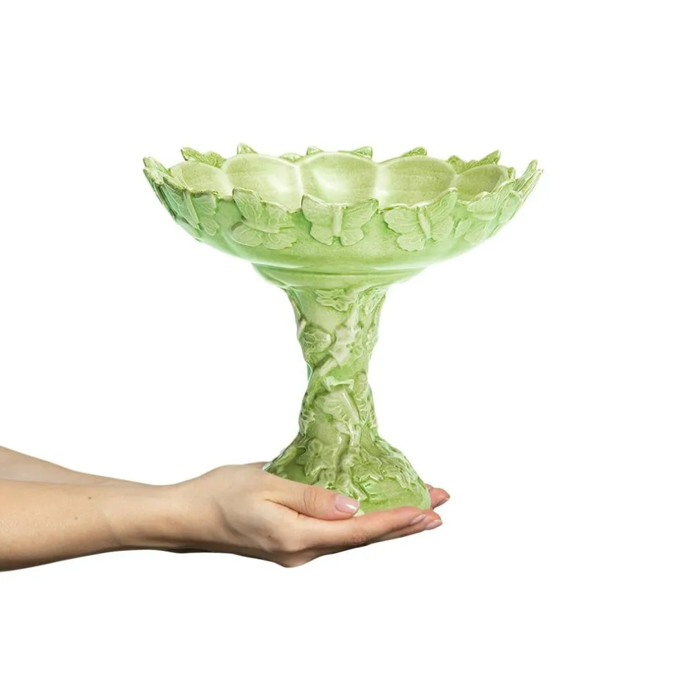 Lace Fruit Bowl 25 cm, Green