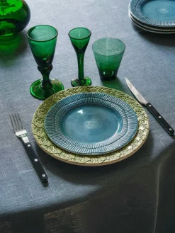 Lace Plate 25 cm, Blue