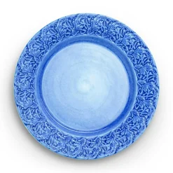Lace Plate 25 cm, Blue