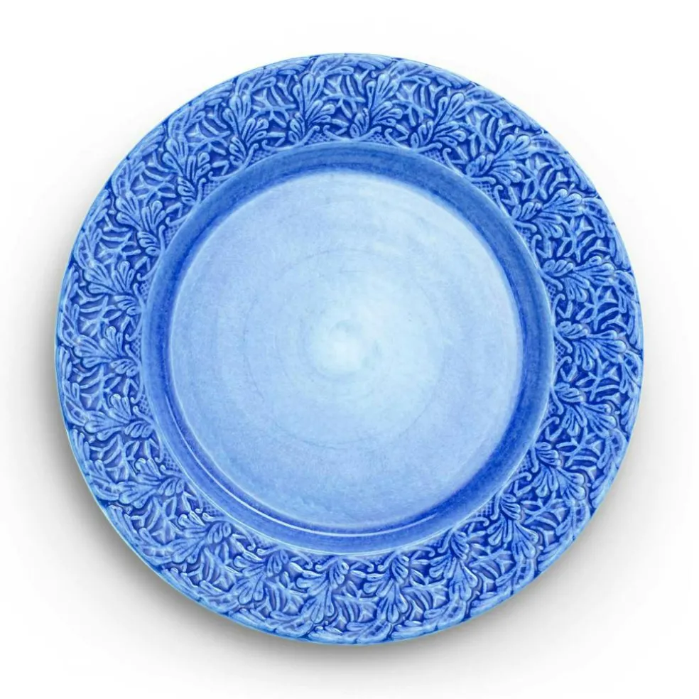Lace Plate 25 cm, Blue