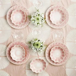 Lace Plate 25 cm, Blue