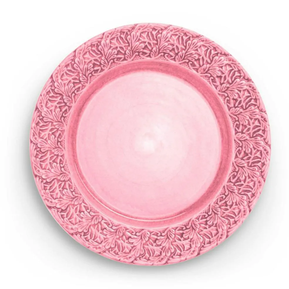 Lace Plate 25 cm, Blue