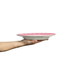 Lace Plate 25 cm, Blue