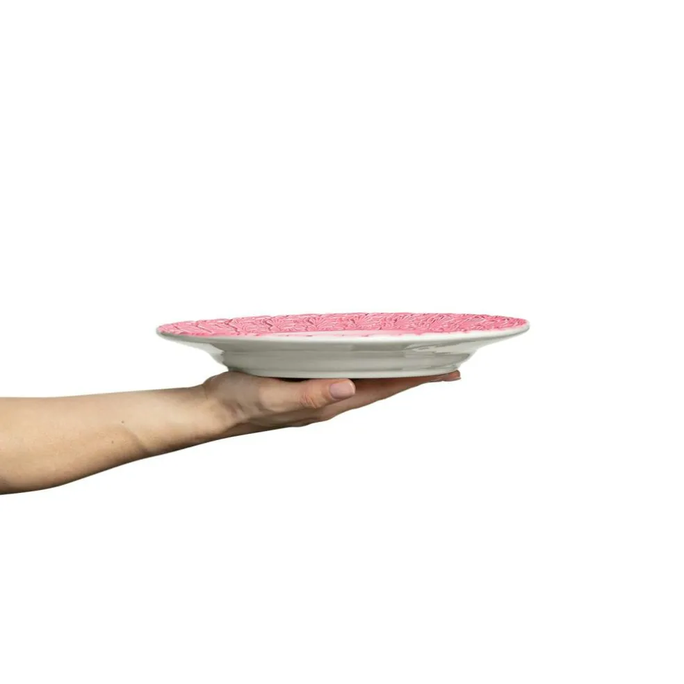 Lace Plate 25 cm, Blue