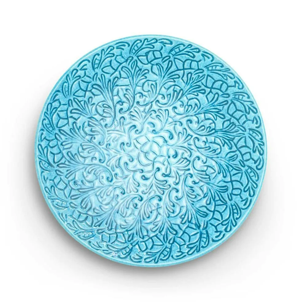 Lace Plate 20 cm, Blue
