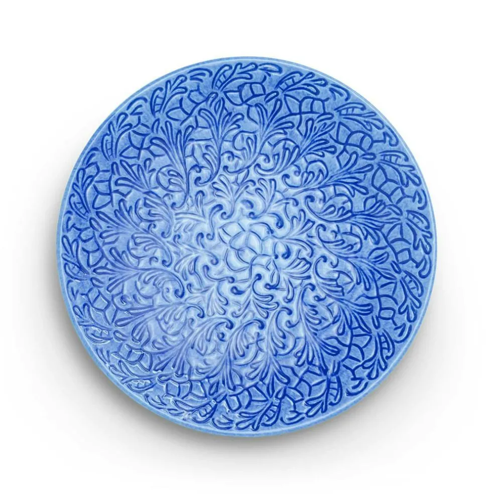 Lace Plate 20 cm, Blue