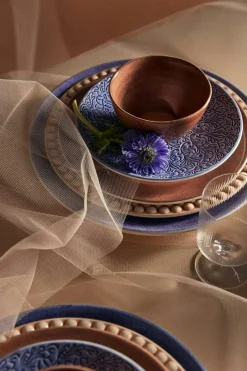 Lace Plate 20 cm, Blue