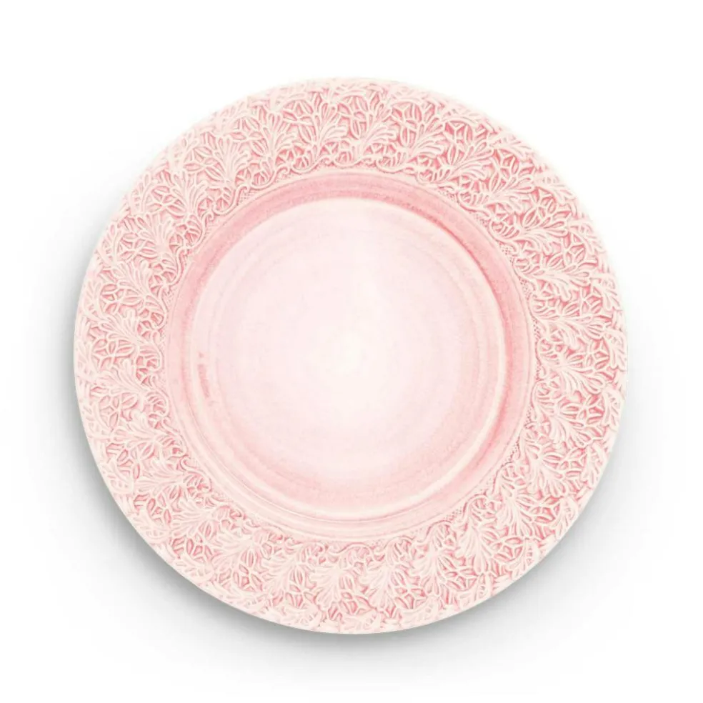 Lace Plate 32 cm, White