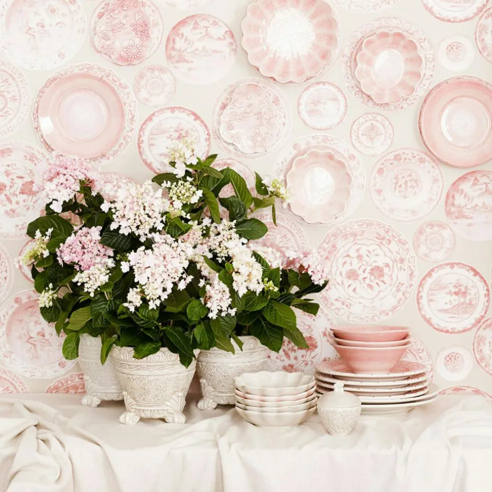 Lace Plate 32 cm, White