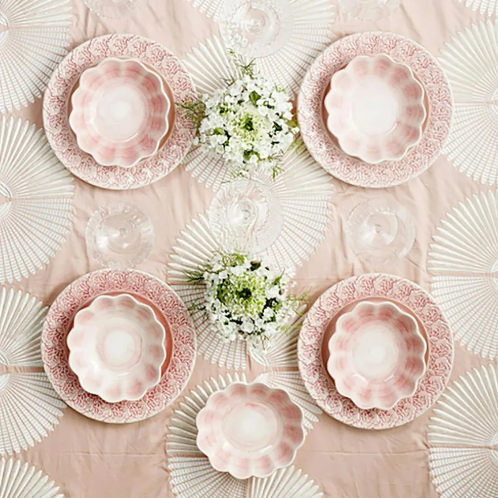 Lace Plate 32 cm, White