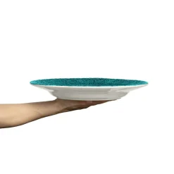 Lace Plate 32 cm, White