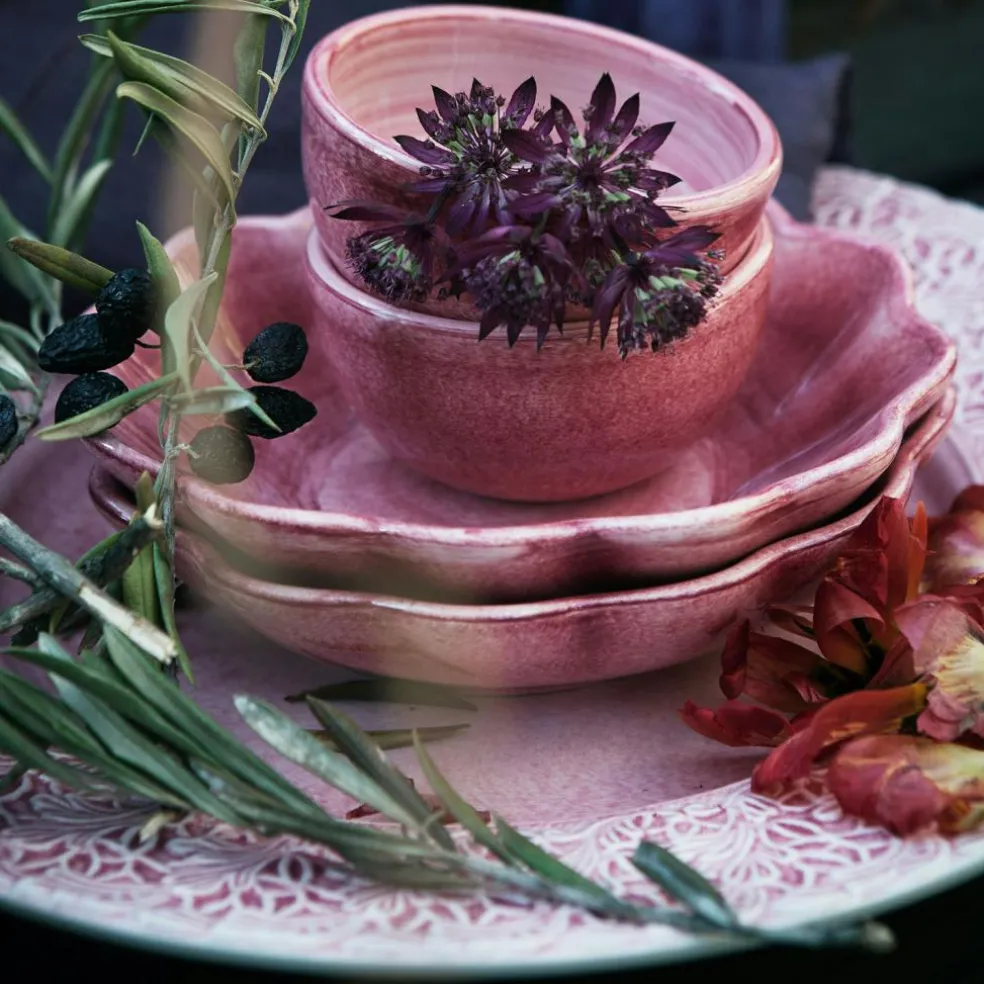 Lace Plate 32 cm, White