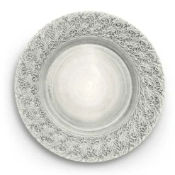 Lace Plate 32 cm, White