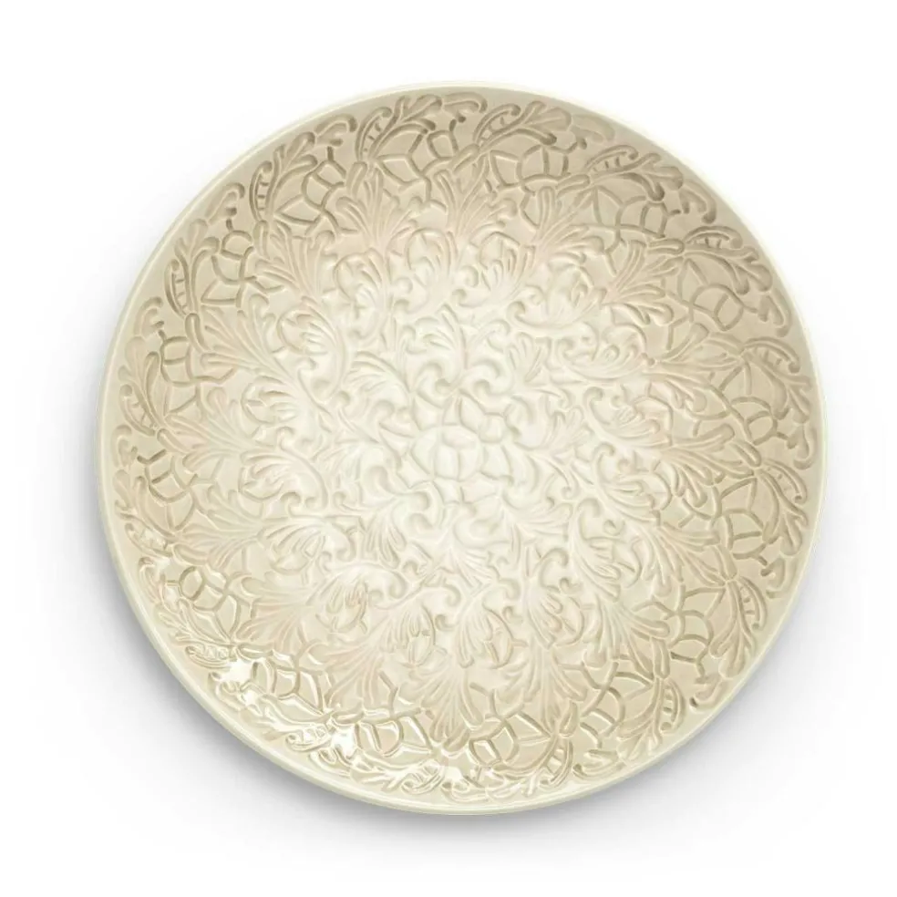 Lace Platter 34 cm, Sand
