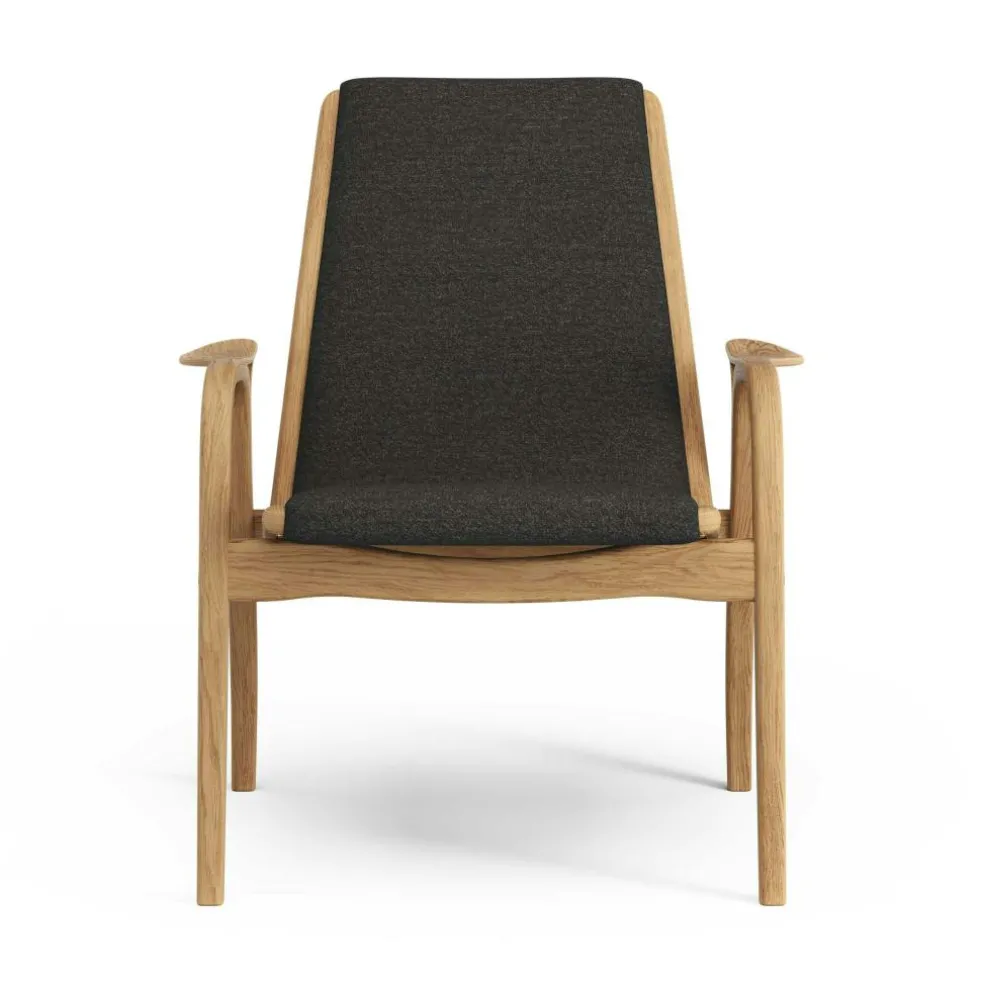 Laminett Armchair Fabric, Oiled Oak / Moss Green