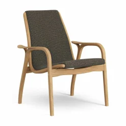 Laminett Armchair Fabric, Oiled Oak / Moss Green