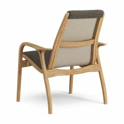 Laminett Armchair Fabric, Oiled Oak / Moss Green