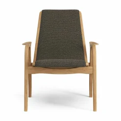 Laminett Armchair Fabric, Oiled Oak / Moss Green