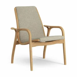 Laminett Armchair Fabric, Oiled Oak / Moss Green