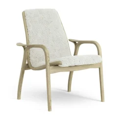 Laminett Armchair Sheepskin, Lacquered Oak / Espresso