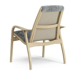 Laminett Armchair Sheepskin, Lacquered Oak / Espresso