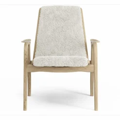 Laminett Armchair Sheepskin, Lacquered Oak / Espresso