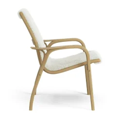 Laminett Armchair Sheepskin, Lacquered Oak / Espresso