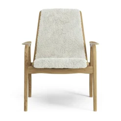 Laminett Armchair Sheepskin, Lacquered Oak / Espresso