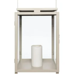 Lantern Pillar Candle 25x25 cm, Black