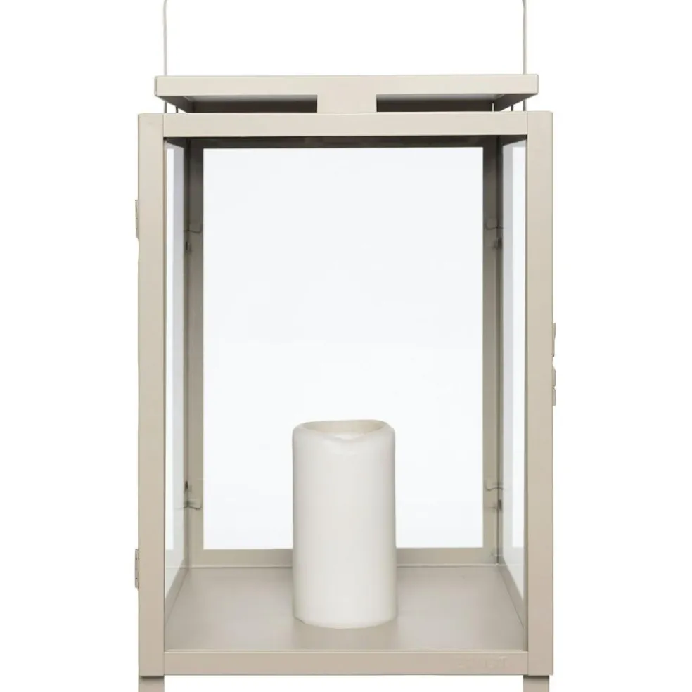 Lantern Pillar Candle 25x25 cm, Black