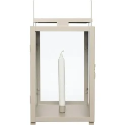 Lantern Taper Candle H42 cm, Beige