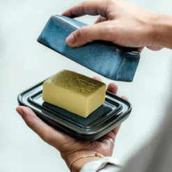 Lave Butter Dish, Grey