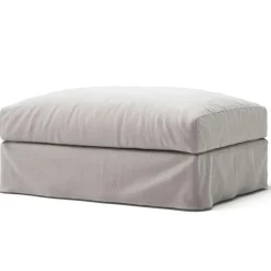 Le Grand Air Footstool Linen, Misty Grey