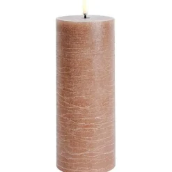 LED Pillar Candle 7,8 x 10,1 cm, Grey