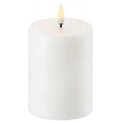 LED Pillar Candle Nordic White, 7,8x15,2 cm
