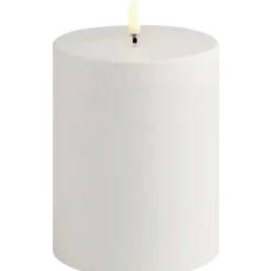 LED Pillar Candle Outdoor White, 10,1 x 7,8 cm