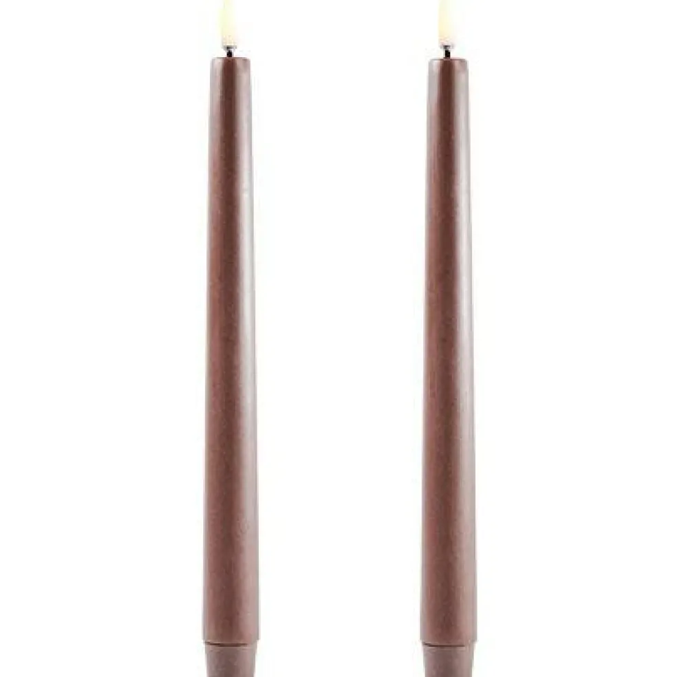 LED Taper Candle 2,3 x 25,5 cm, Grey