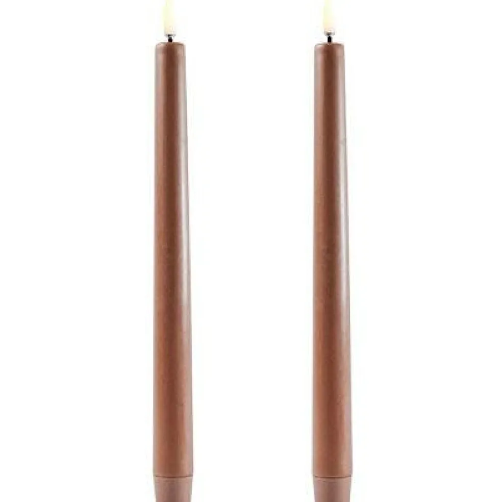 LED Taper Candle 2,3 x 25,5 cm, Grey