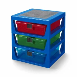 LEGO® Shelf With 3 Drawers, Grey