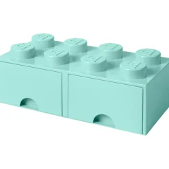 LEGO® Storage With 2 Drawers 8 Knobs, Light Purple